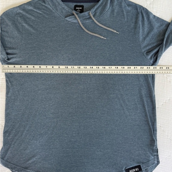 Jason Wu for EVA Air XL Hoodie Blue Lightweight Long Sleeve Pullover - Picture 6 of 8